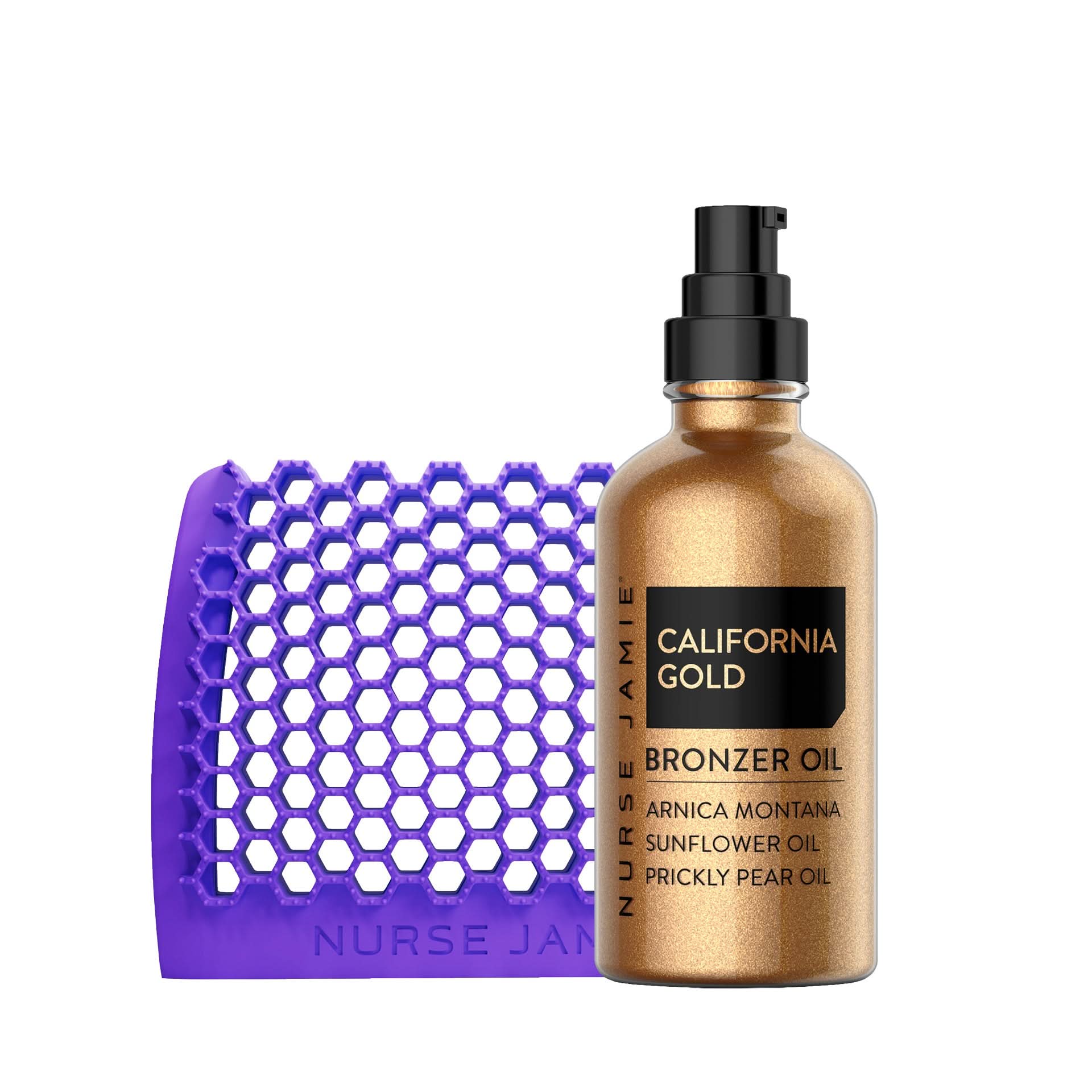 Buff N Shine Kit – Exfoliate + Glow with Bronzer Oil – Nurse Jamie