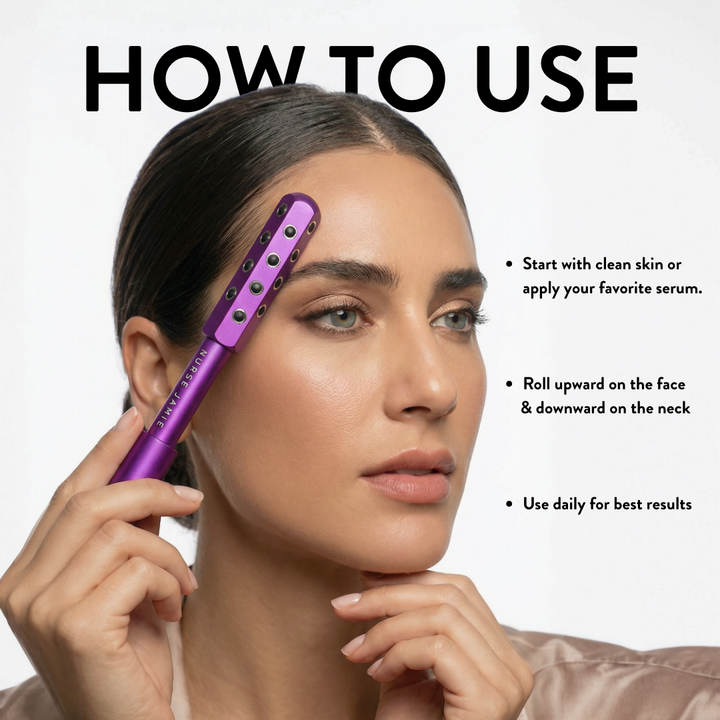 Nurse Jamie UpLift Facial Massaging Beauty Roller - Nurse Jamie - NJBD5362#color_purple