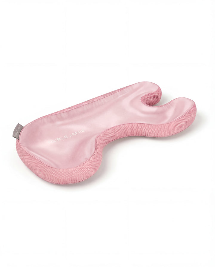 Pink satin pillowcase