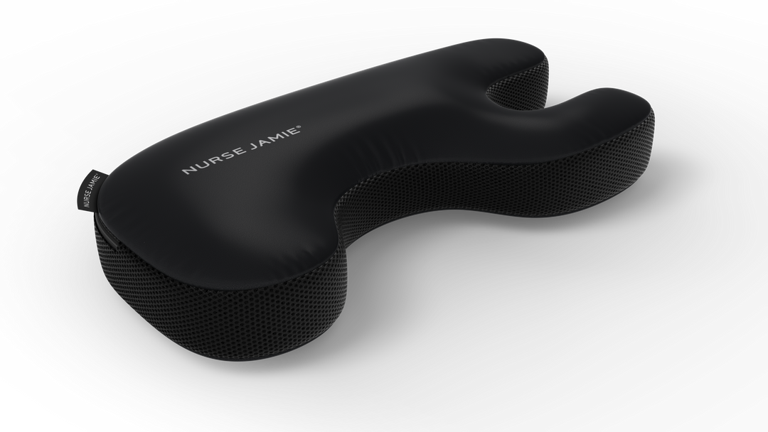 Beauty Bear® Memory Foam Skincare Pillow - Nurse Jamie - NJBD3749#color_silky-satin-black