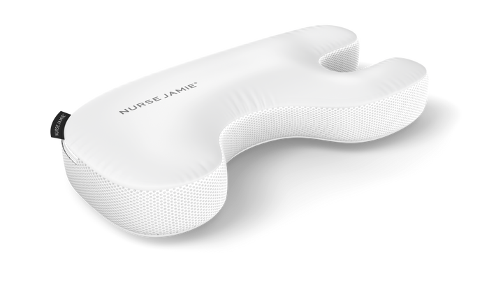 Beauty Bear® Memory Foam Skincare Pillow - Nurse Jamie - NJBD3756#color_silky-satin-white