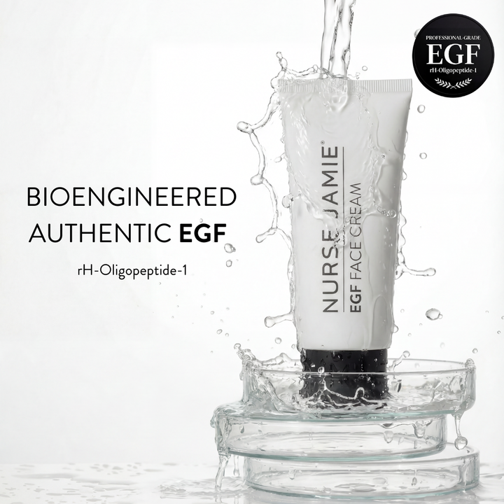 EGF Face Cream | True Bioengineered EGF, Peptides & Hyaluronic Acid