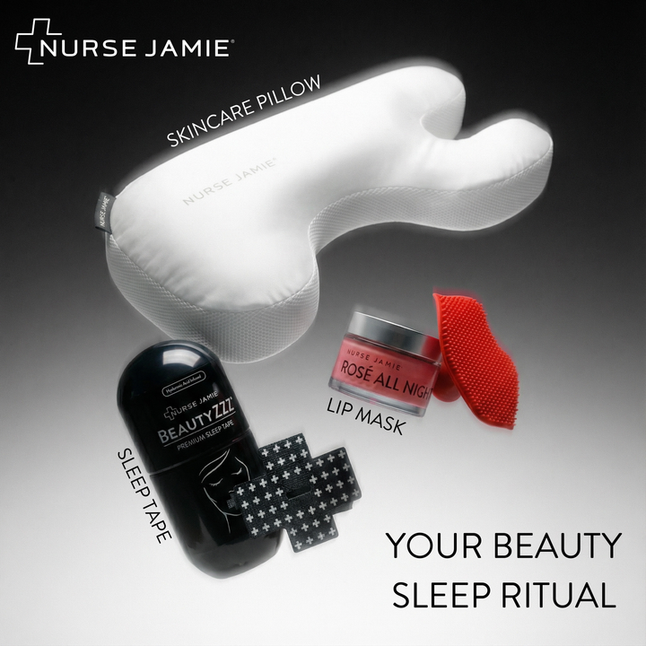 Beauty Bear® Memory Foam Skincare Pillow - Nurse Jamie - NJBD3756#color_silky-satin-white