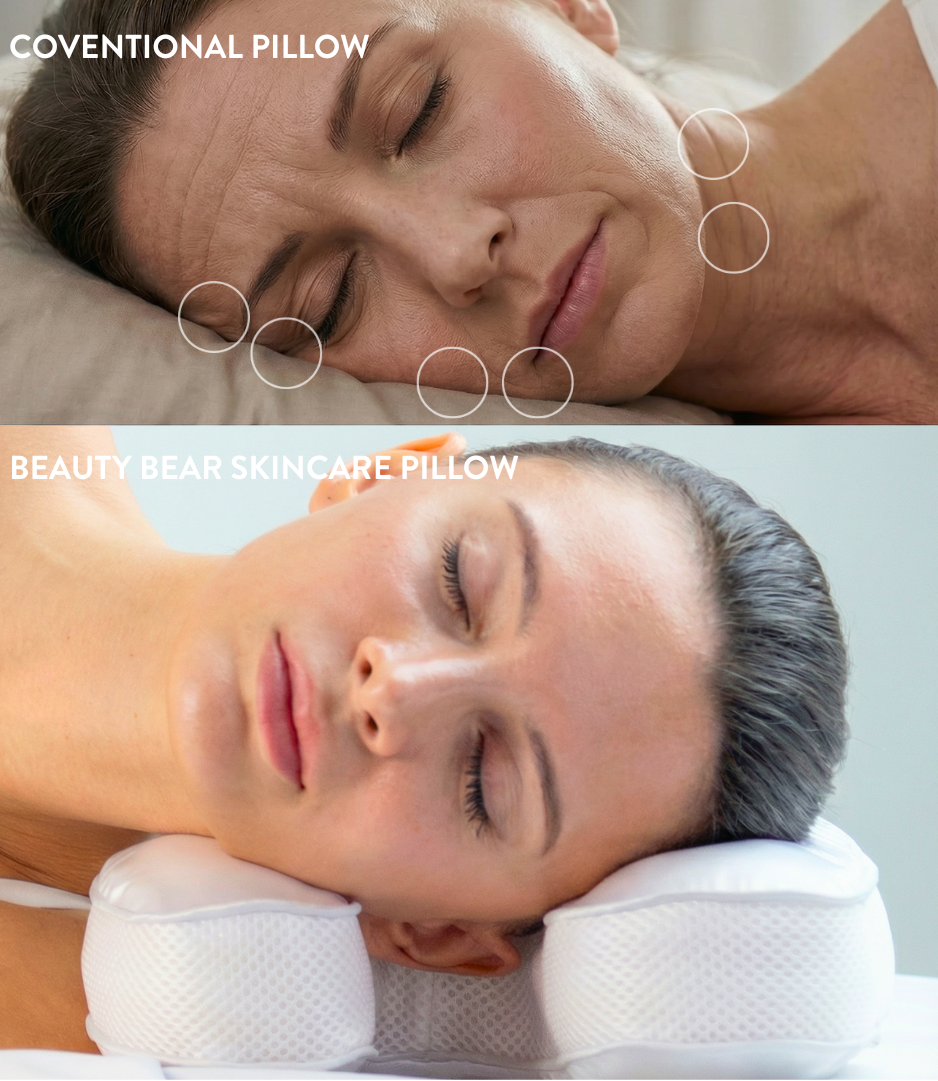 Beauty Bear® Memory Foam Skincare Pillow - Nurse Jamie - NJBD3756#color_silky-satin-white