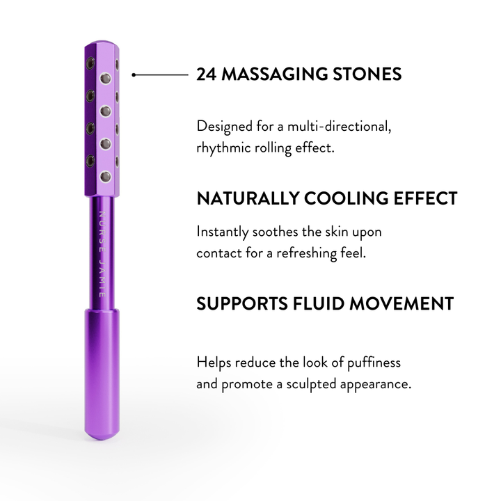 Nurse Jamie UpLift Facial Massaging Beauty Roller - Nurse Jamie - NJBD5362#color_purple