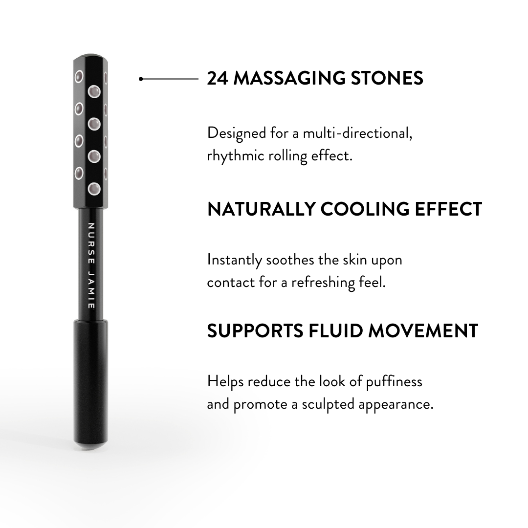 Nurse Jamie UpLift Facial Massaging Beauty Roller - Nurse Jamie - NJBD5713#color_black