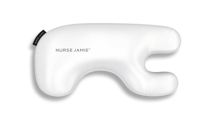 Beauty Bear® Memory Foam Skincare Pillow - Nurse Jamie - NJBD3756#color_silky-satin-white