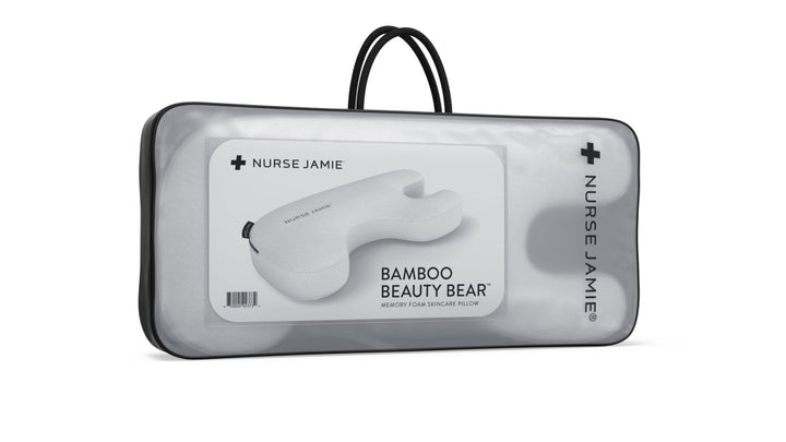 Beauty Bear® Memory Foam Skincare Pillow - Nurse Jamie - NJBD3732#color_breathable-bamboo-white