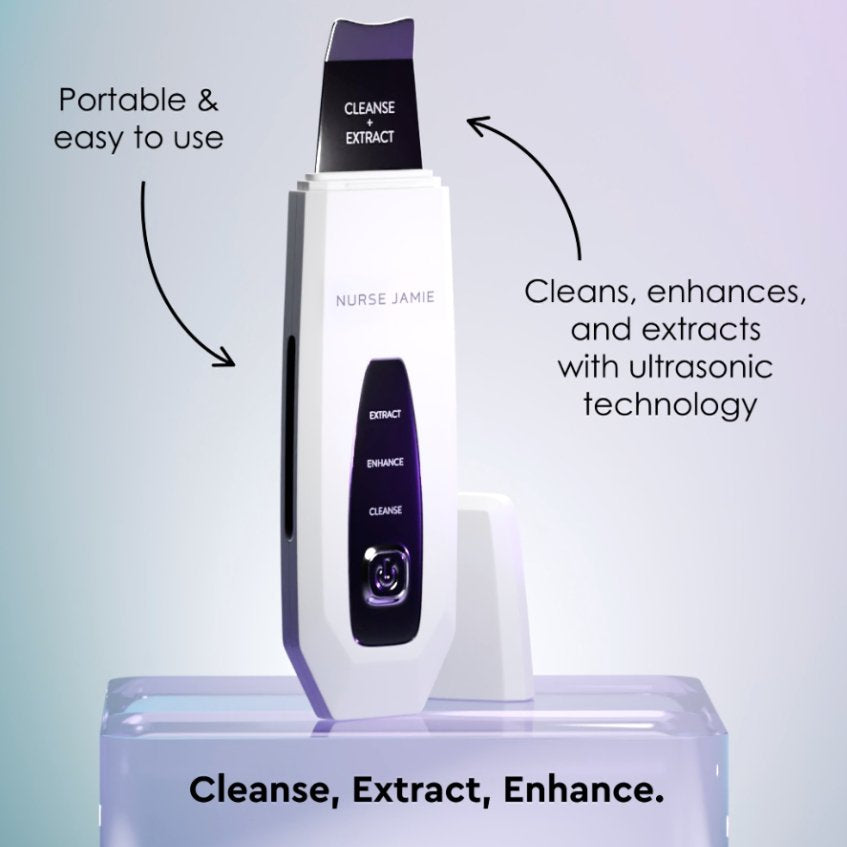 Dermascrape Ultrasonic Skin Scrubbing Tool – 3-in-1 Skincare Enhancer ...